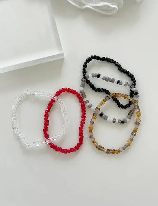 Homemade Round Bead Bracelet Transparent Handmade