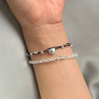 Homemade Round Bead Bracelet Transparent Handmade