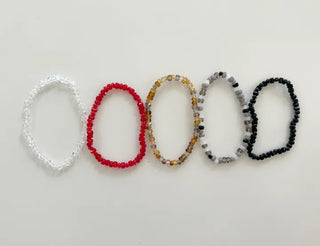 Homemade Round Bead Bracelet Transparent Handmade