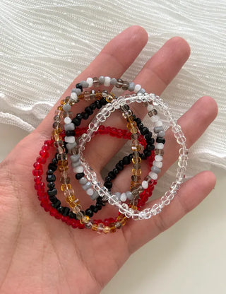 Homemade Round Bead Bracelet Transparent Handmade