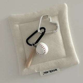 Custom sports badminton baseball bag keyring