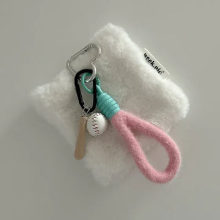 Custom sports badminton baseball bag keyring