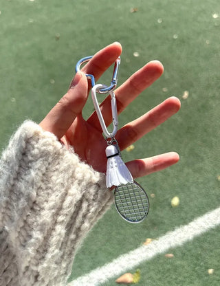 Custom sports badminton baseball bag keyring