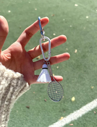 Custom sports badminton baseball bag keyring