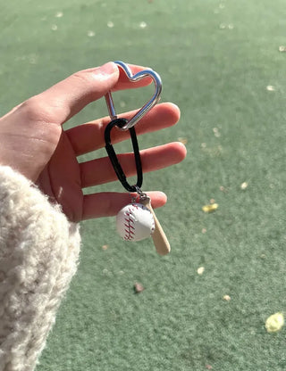 Custom sports badminton baseball bag keyring