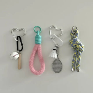 Custom sports badminton baseball bag keyring