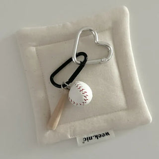 Custom sports badminton baseball bag keyring