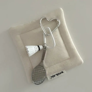 Custom sports badminton baseball bag keyring