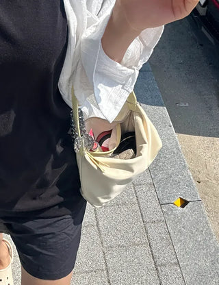 Mini hobo bag lightweight nylon bag tote bag summer