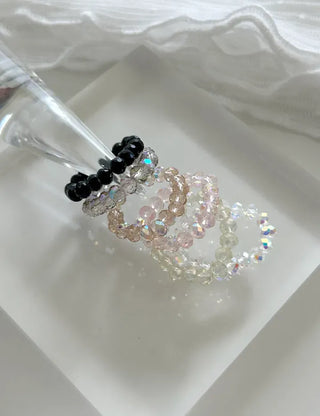 Aurora Handmade Beaded Ring Mirror Ball Handmade Beach Look