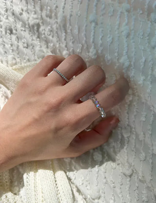 Aurora Handmade Beaded Ring Mirror Ball Handmade Beach Look