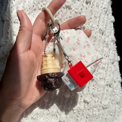 2 Types House Soap Clicker Keycap Bag Keyring