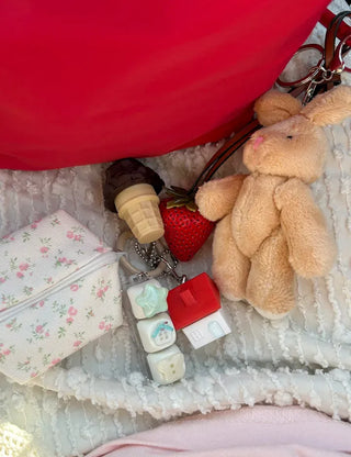 2 Types House Soap Clicker Keycap Bag Keyring