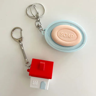 2 Types House Soap Clicker Keycap Bag Keyring