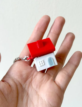 2 Types House Soap Clicker Keycap Bag Keyring