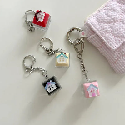 LED Gang House Keycap Keyholder Keyring