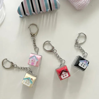 LED Gang House Keycap Keyholder Keyring