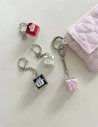 LED Gang House Keycap Keyholder Keyring