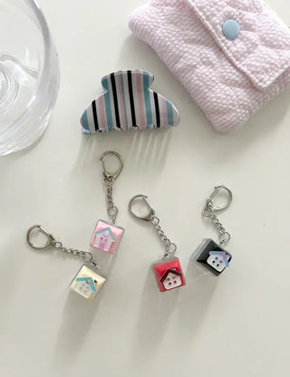 LED Gang House Keycap Keyholder Keyring