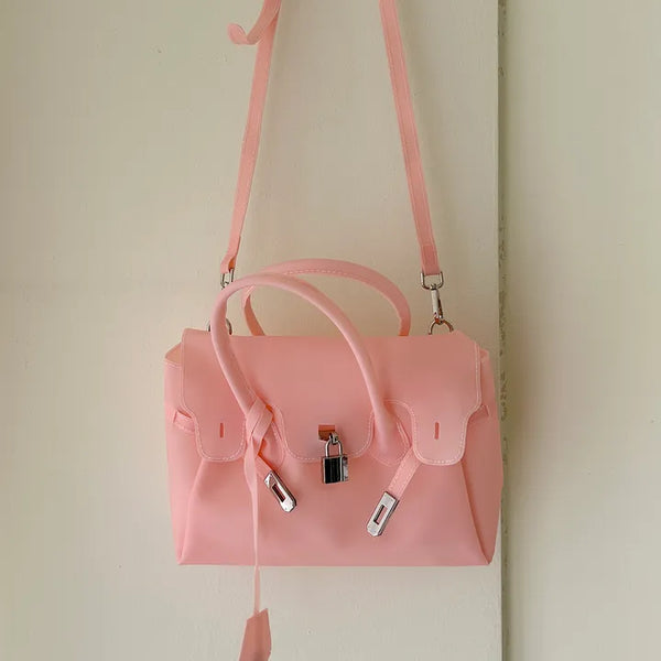 High Quality Jelly Tote Bag Blanc PVC Bag Crossbody Summer Medium