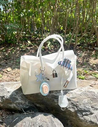High Quality Jelly Tote Bag Blanc PVC Bag Crossbody Summer Medium
