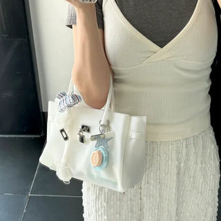 High Quality Jelly Tote Bag Blanc PVC Bag Crossbody Summer Medium