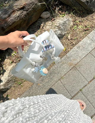 High Quality Jelly Tote Bag Blanc PVC Bag Crossbody Summer Medium