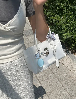 High Quality Jelly Tote Bag Blanc PVC Bag Crossbody Summer Medium