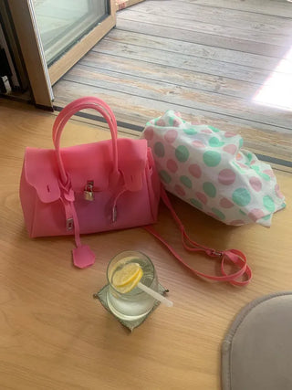 High Quality Jelly Tote Bag Blanc PVC Bag Crossbody Summer Medium