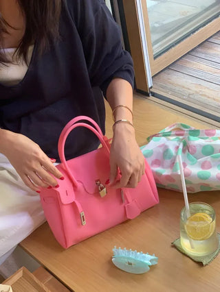 High Quality Jelly Tote Bag Blanc PVC Bag Crossbody Summer Medium