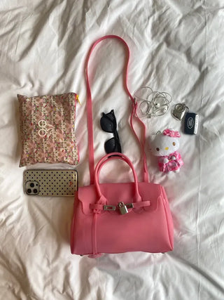 High Quality Jelly Tote Bag Blanc PVC Bag Crossbody Summer Medium