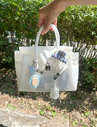 High Quality Jelly Tote Bag Blanc PVC Bag Crossbody Summer Medium