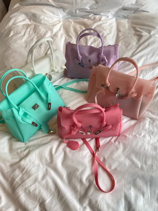 High Quality Jelly Tote Bag Blanc PVC Bag Crossbody Summer Medium