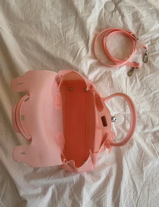 High Quality Jelly Tote Bag Blanc PVC Bag Crossbody Summer Medium