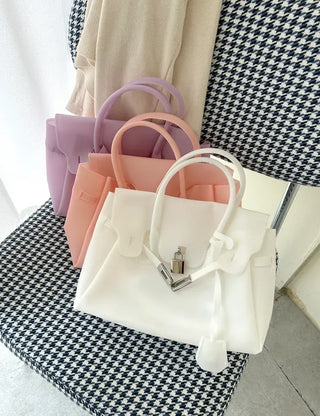 High Quality Jelly Tote Bag Blanc PVC Bag Crossbody Summer Medium