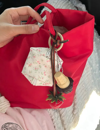 Ice cream clicker keyring keycap bag keyholder