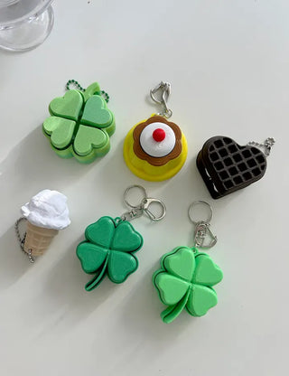 Ice cream clicker keyring keycap bag keyholder