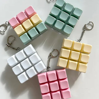 Pocket Pastel Keycap Keyring Clicker Keyholder