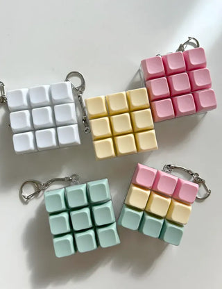 Pocket Pastel Keycap Keyring Clicker Keyholder