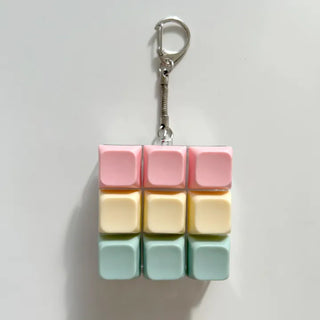 Pocket Pastel Keycap Keyring Clicker Keyholder