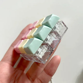 Pocket Pastel Keycap Keyring Clicker Keyholder