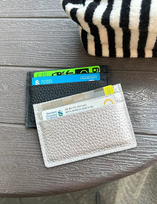 Cowhide card wallet case pocket couple wallet