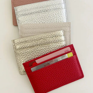 Cowhide card wallet case pocket couple wallet