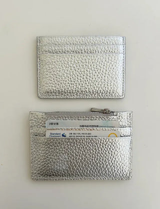Cowhide card wallet case pocket couple wallet
