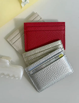 Cowhide card wallet case pocket couple wallet
