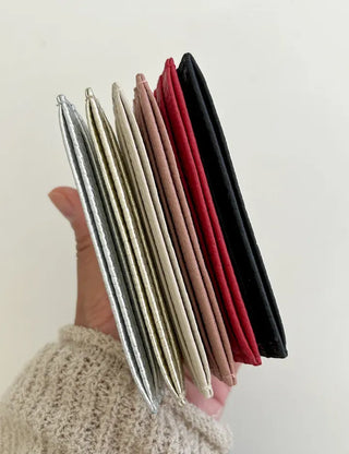 Cowhide card wallet case pocket couple wallet