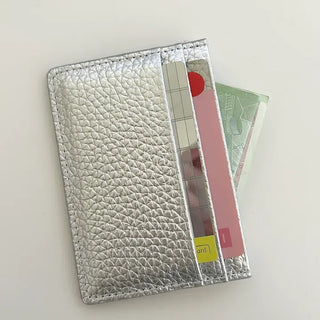 Cowhide card wallet case pocket couple wallet