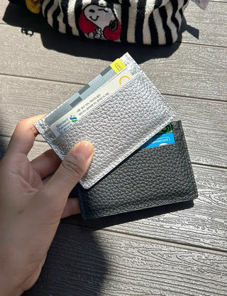 Cowhide card wallet case pocket couple wallet