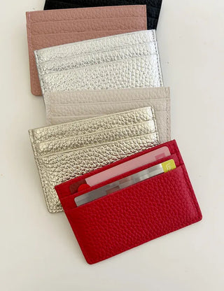 Cowhide card wallet case pocket couple wallet
