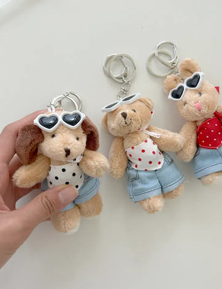 Festival Look Rabbit Bear Keyring Keyholder Doll Bag Charm